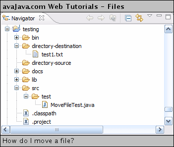 test1.txt in directory-destination