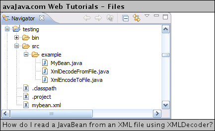 mybean.xml located at top level of project