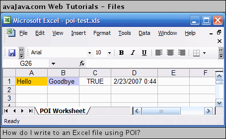 poi-test.xls in Excel